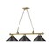 Z-Lite Cordon 3 Light Billiard, Rubbed Brass & Matte Black 2306-3RB-MB15 - alternate 8